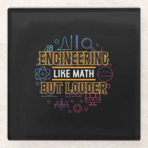 Engineer Engineering Like Math Glass Coaster