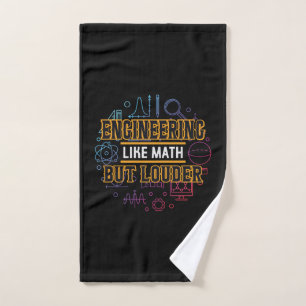 Engineer Engineering Like Math Hand Towel