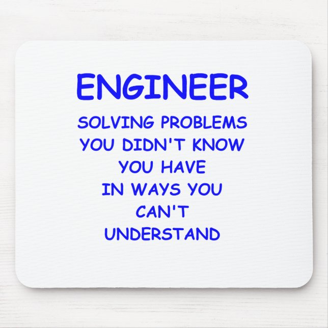 engineer engineering mouse mat (Front)