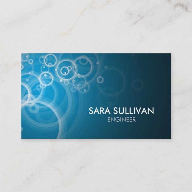 Engineer Engineering Technical Business Card (Front)