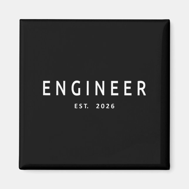 Engineer Est. 2026 Engineering Graduation  Magnet (Front)