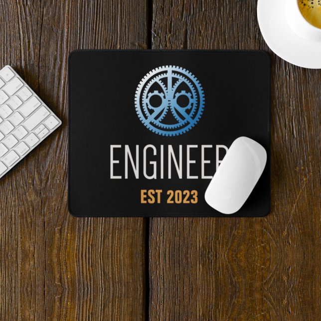 Engineer Established , Engineering Graduate Custom Mouse Mat (Creator Uploaded)