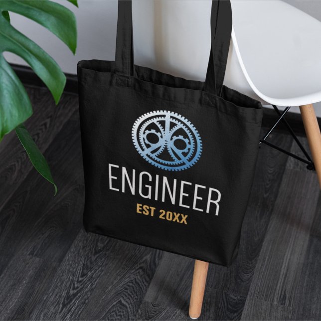 Engineer Established , Engineering Graduate Custom Tote Bag (Creator Uploaded)