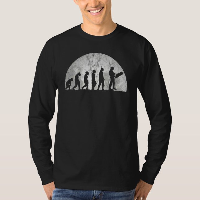 Engineer Evolution And Evo  Evolution Of Man Const T-Shirt (Front)