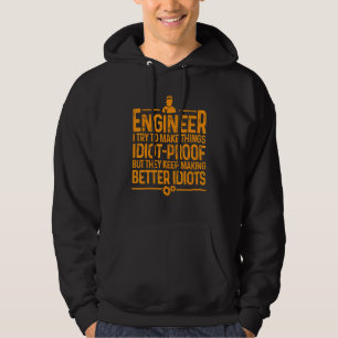 Engineer For Men Women Cool Engineering Mechanic Hoodie