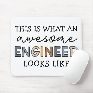Engineer Funny Awesome Engineer   Engineering Mouse Mat