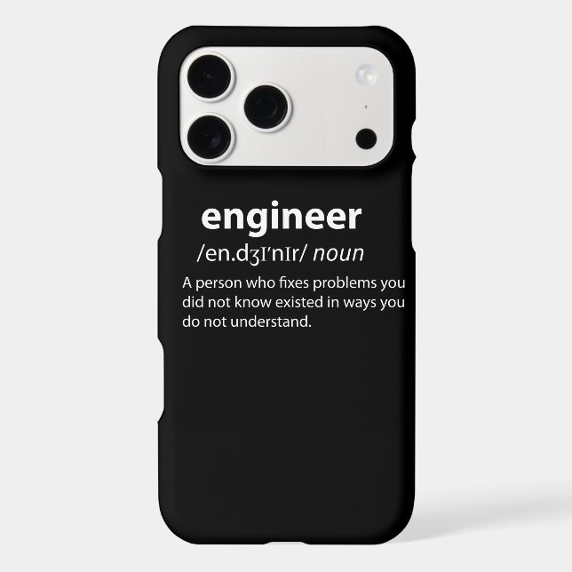 Engineer Funny Dictionary Definition (Back)