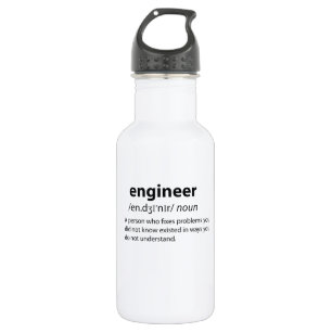 Engineer Funny Dictionary Definition 532 Ml Water Bottle