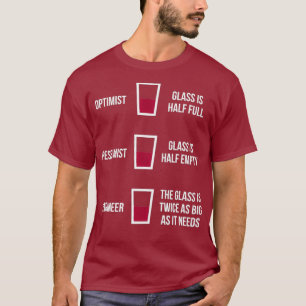 Engineer Glass Half Full Funny Engineering Joke T-Shirt
