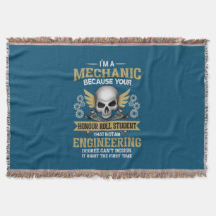 Engineer I Am A Mechanic Engineering Throw Blanket