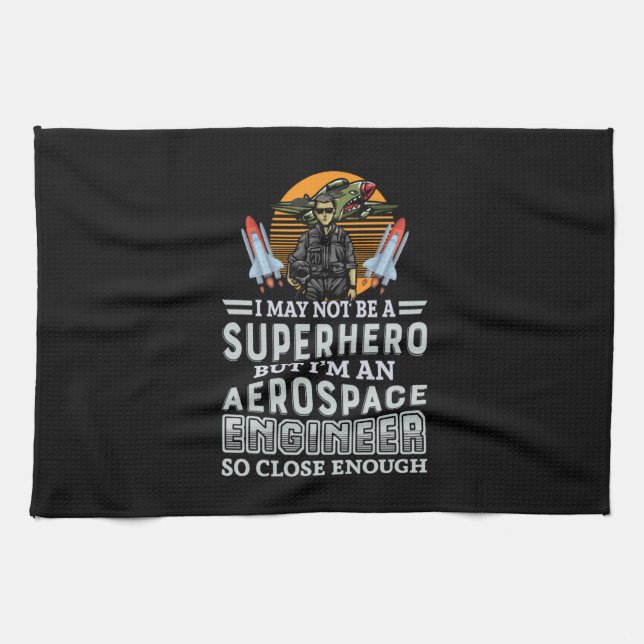 Engineer I Am An Aerospace Engineer Tea Towel (Horizontal)