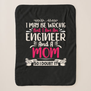 Engineer I Am An Engineer And A Mum Sherpa Blanket