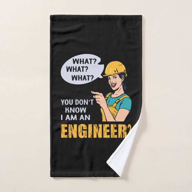 Engineer I Am An Engineer Hand Towel (Hand Towel)