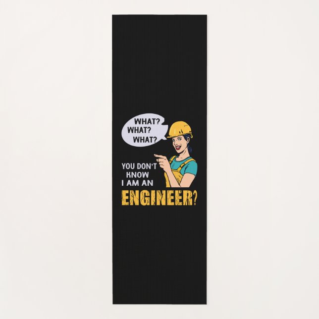 Engineer I Am An Engineer Yoga Mat (Front)