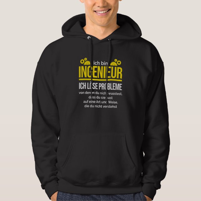 Engineer I Solve Problems Mechanical Engineer Hoodie (Front)
