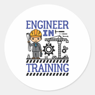 Engineer in Training Boys STEM Classic Round Sticker