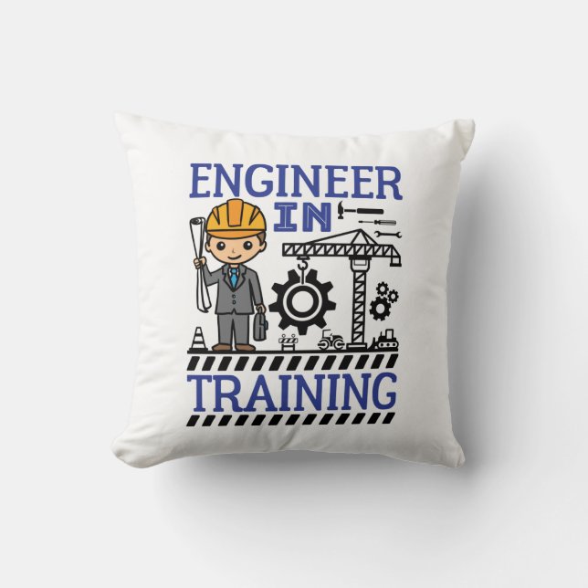 Engineer in Training Boys STEM Cushion (Front)