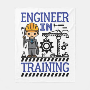 Engineer in Training Boys STEM Fleece Blanket