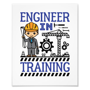 Engineer in Training Boys STEM Photo Print