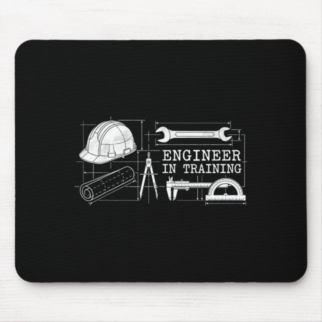Engineer in Training Future Engineer Engineering Mouse Mat (Front)