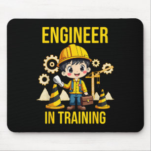 Engineer In Training Future Engineer Holding Engin Mouse Mat