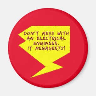 Engineer Lightning Bolt Magnet