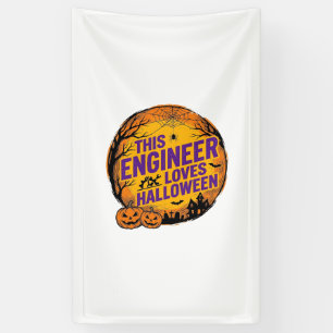 Engineer Loves Halloween Vintage Pumpkin Design_1 Banner