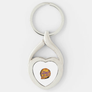 Engineer Loves Halloween Vintage Pumpkin Design_1 Key Ring