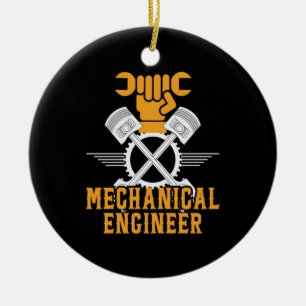 Engineer Mechanical Engineer Ceramic Tree Decoration