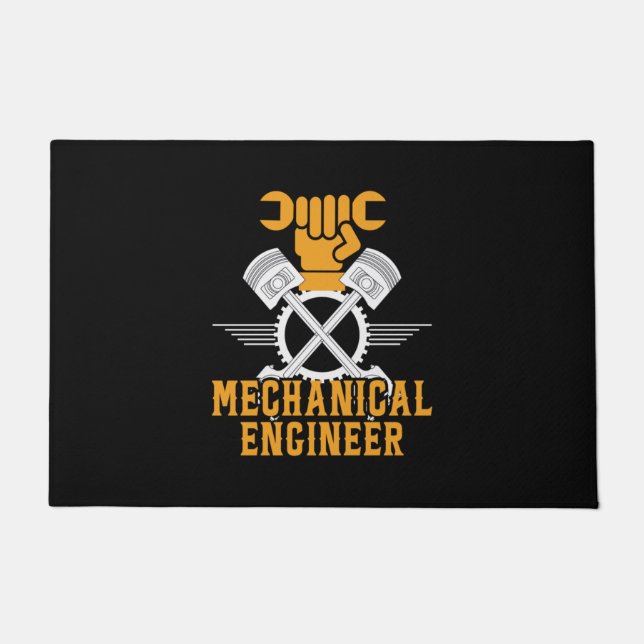 Engineer Mechanical Engineer Doormat (Front)