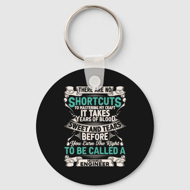 Engineer Mechanical Engineer Key Ring (Front)