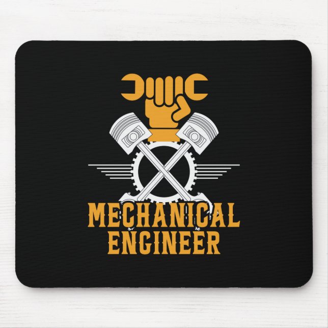 Engineer Mechanical Engineer Mouse Mat (Front)