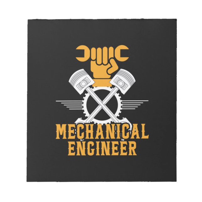 Engineer Mechanical Engineer Notepad (Front)