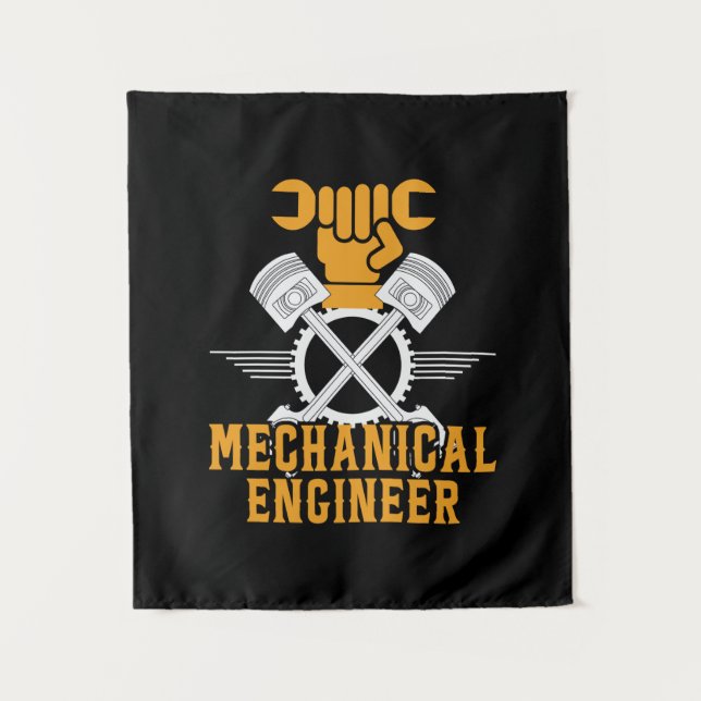 Engineer Mechanical Engineer Tapestry (Front)