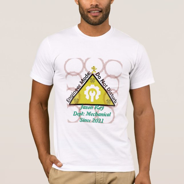 Engineer Mode T-shirt – Do Not Disturb Funny  (Front)