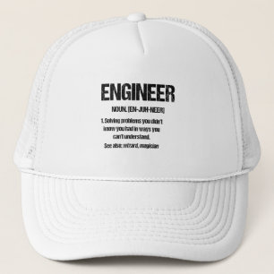 ENGINEER NOUN Funny Engineering Quotes Graduation Trucker Hat
