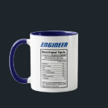 Engineer Nutritional Facts Jokes Puns Funny Coffee Mug<br><div class="desc">Customisable and easly personalised funny engineer joke coffee mug. easily change nutritional facts to personalise it for your favourite engineer, doctor, nurse , IT geek professional or just any other profession. Be creative and funny pickng funny qualties from a profession r oved one receiving the gift. Easily customise with changes...</div>
