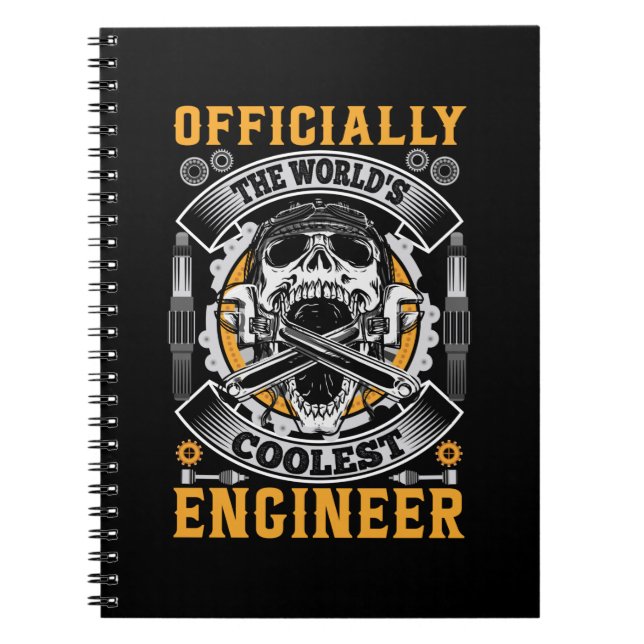 Engineer Officially The World Coolest Engineer Notebook (Front)