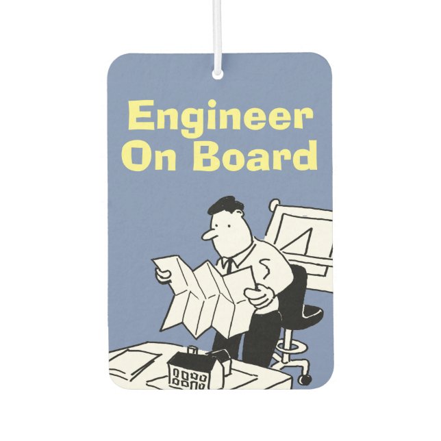 Engineer On Board Car Air Freshener (Front)