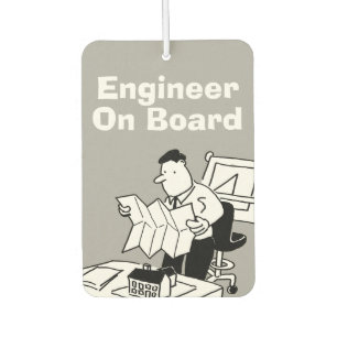 Engineer On Board Car Air Freshener