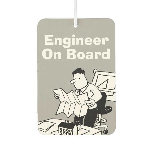 Engineer On Board Car Air Freshener (Front)