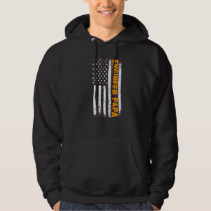 Engineer Papa American Flag Father's Day Hoodie