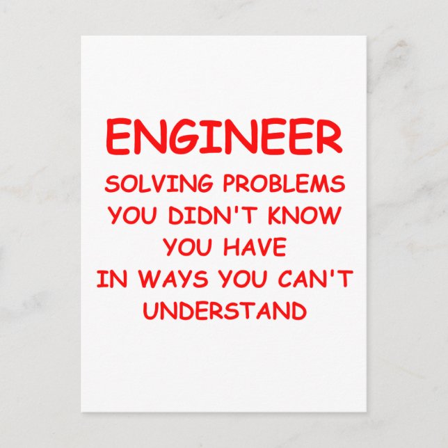 ENGINEER POSTCARD (Front)