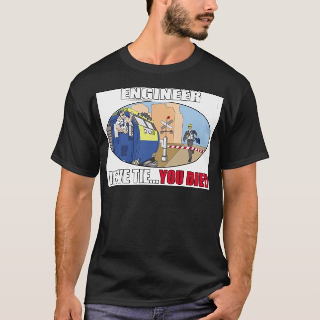 ENGINEER PRODUCTS- TRAINS - LOCOMOTIVE - LIRR T-Shirt (Front)