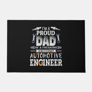 Engineer Proud Dad Of An Automotive Engineer Doormat