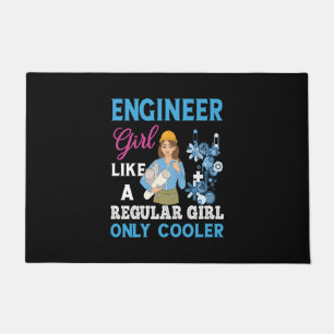 Engineer Proud Engineer Girl Doormat