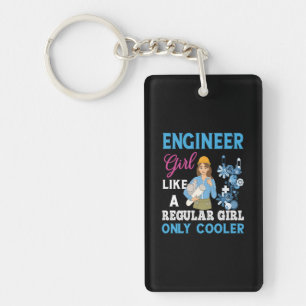 Engineer Proud Engineer Girl Key Ring