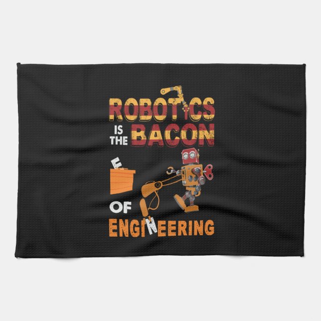 Engineer Robotics Of Engineering Tea Towel (Horizontal)