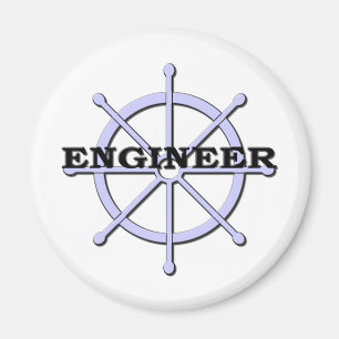 Engineer Ship Wheel Magnet