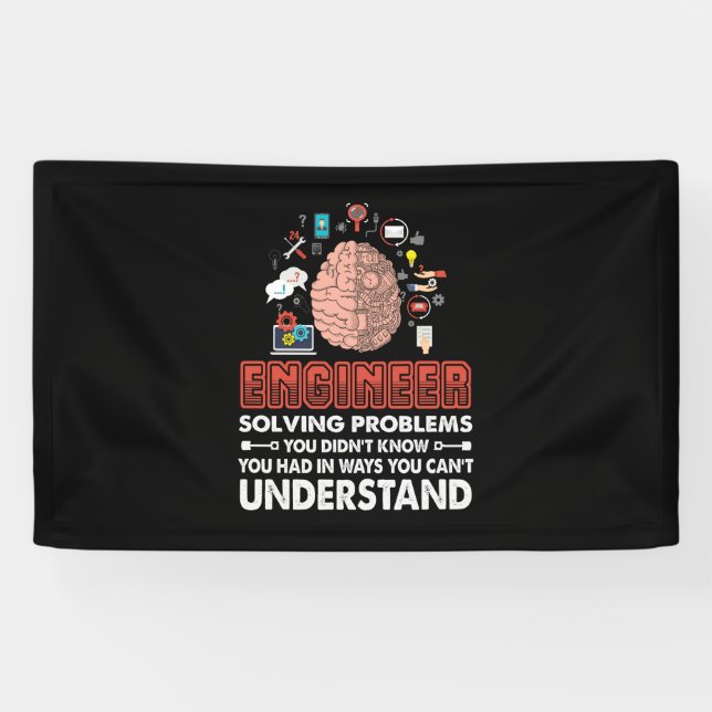 Engineer Solving Problems Banner (Horizontal)